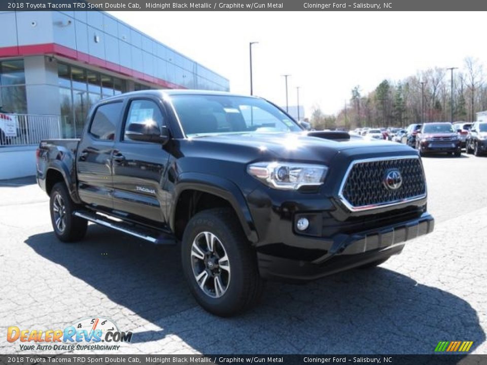 2018 Toyota Tacoma TRD Sport Double Cab Midnight Black Metallic / Graphite w/Gun Metal Photo #1