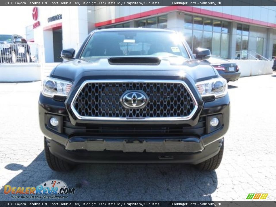 2018 Toyota Tacoma TRD Sport Double Cab Midnight Black Metallic / Graphite w/Gun Metal Photo #2