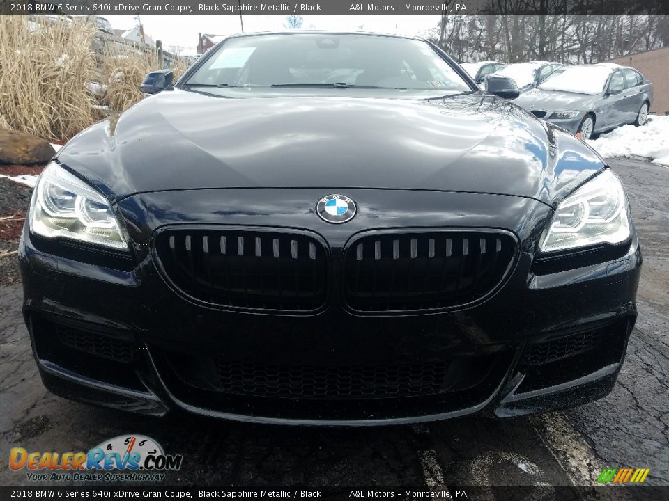 2018 BMW 6 Series 640i xDrive Gran Coupe Black Sapphire Metallic / Black Photo #2