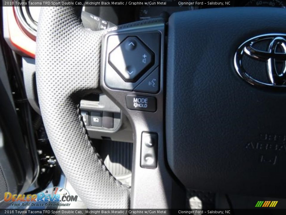 2018 Toyota Tacoma TRD Sport Double Cab Midnight Black Metallic / Graphite w/Gun Metal Photo #12