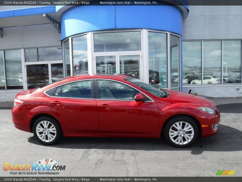 2009 Mazda MAZDA6 i Touring Sangria Red Mica / Beige Photo #2