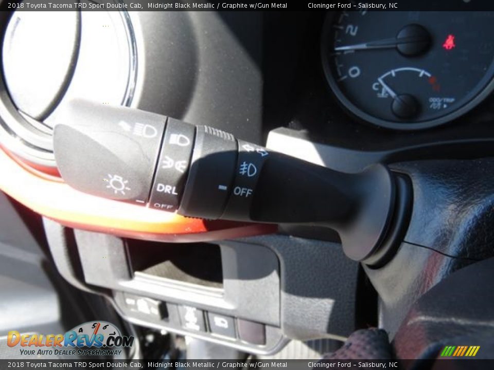 2018 Toyota Tacoma TRD Sport Double Cab Midnight Black Metallic / Graphite w/Gun Metal Photo #14