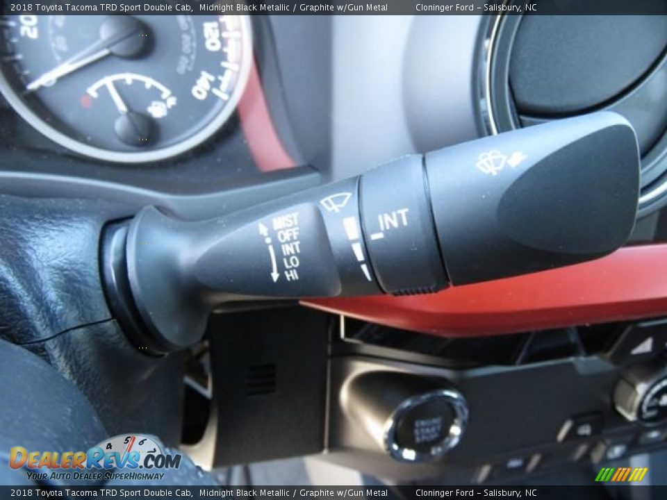 2018 Toyota Tacoma TRD Sport Double Cab Midnight Black Metallic / Graphite w/Gun Metal Photo #15