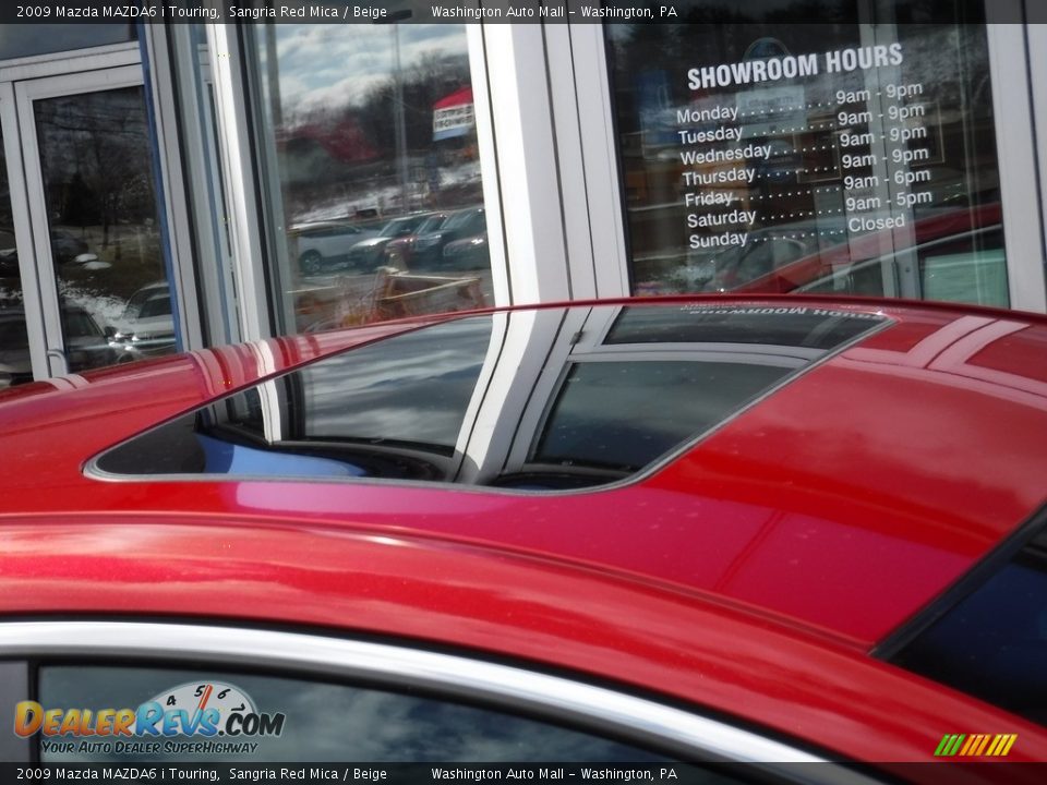2009 Mazda MAZDA6 i Touring Sangria Red Mica / Beige Photo #4