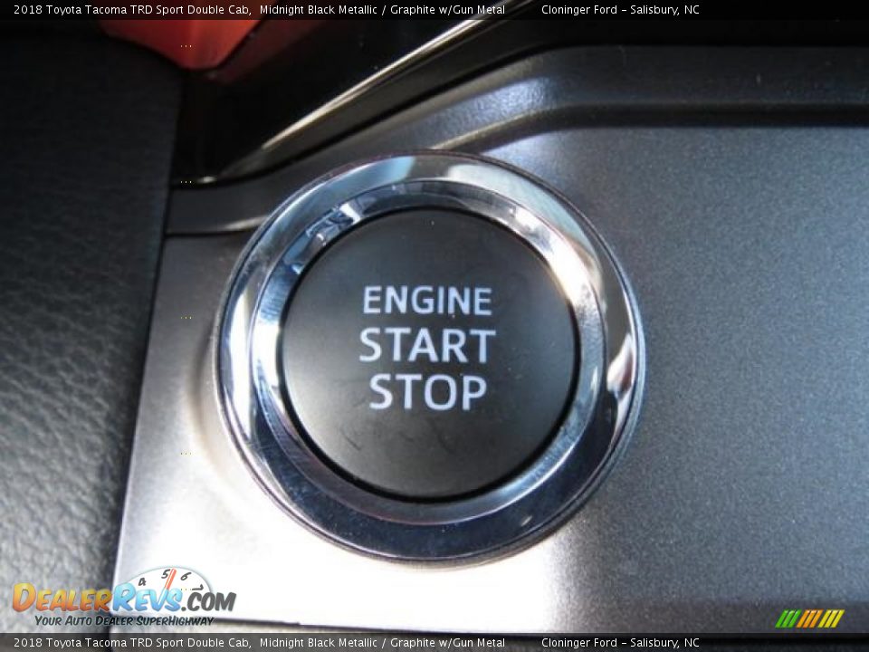 2018 Toyota Tacoma TRD Sport Double Cab Midnight Black Metallic / Graphite w/Gun Metal Photo #16