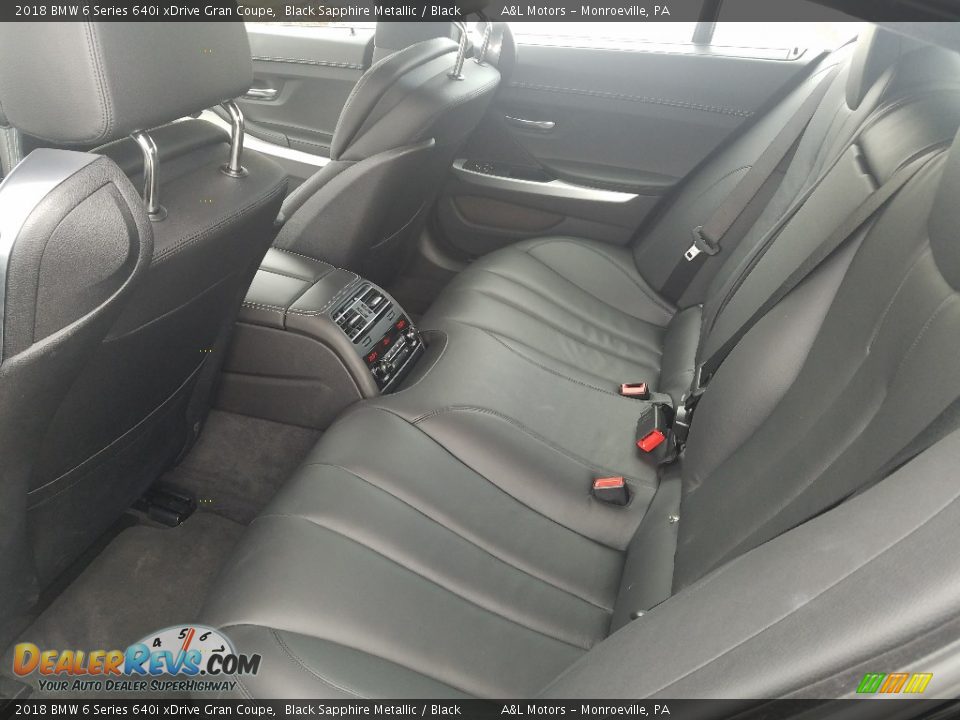 2018 BMW 6 Series 640i xDrive Gran Coupe Black Sapphire Metallic / Black Photo #8