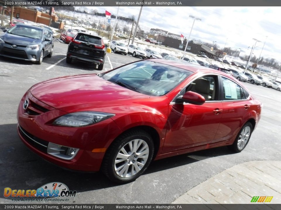 2009 Mazda MAZDA6 i Touring Sangria Red Mica / Beige Photo #6