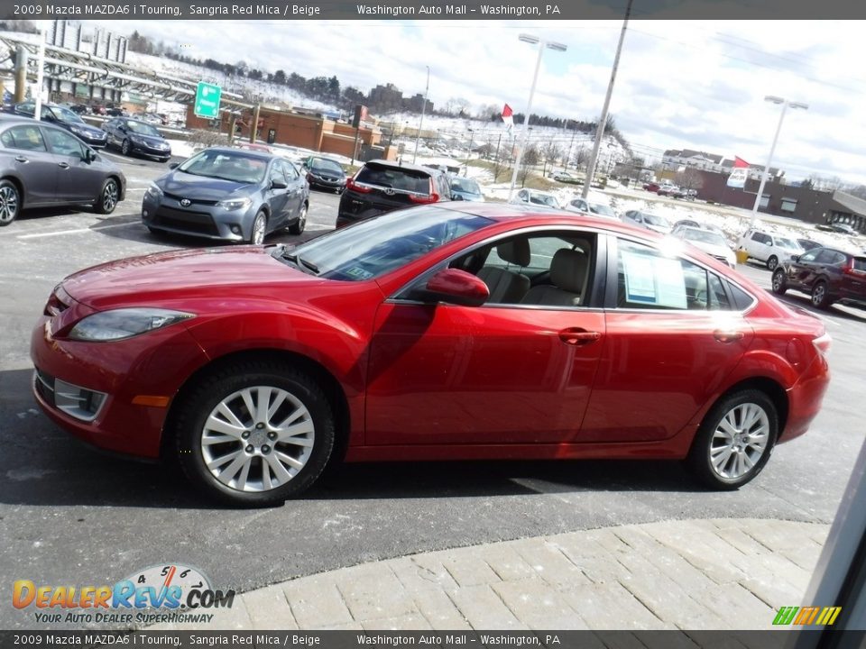 2009 Mazda MAZDA6 i Touring Sangria Red Mica / Beige Photo #7