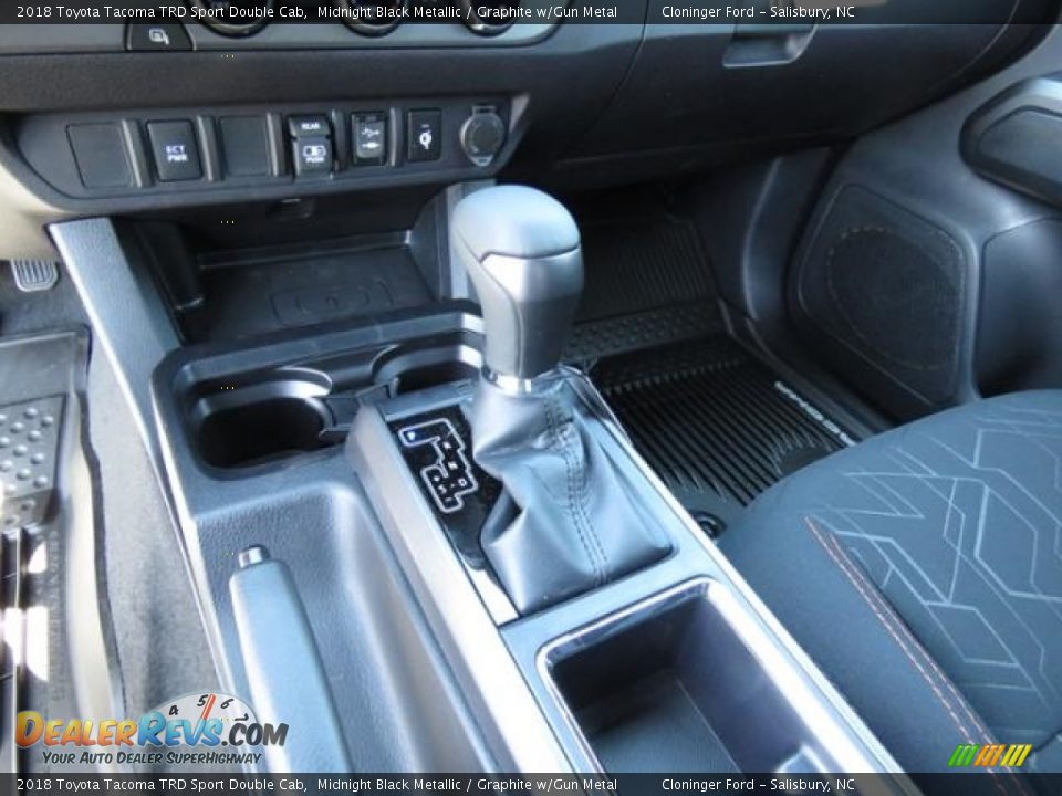 2018 Toyota Tacoma TRD Sport Double Cab Midnight Black Metallic / Graphite w/Gun Metal Photo #21