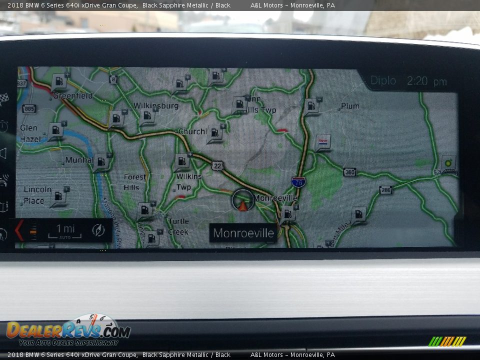Navigation of 2018 BMW 6 Series 640i xDrive Gran Coupe Photo #11