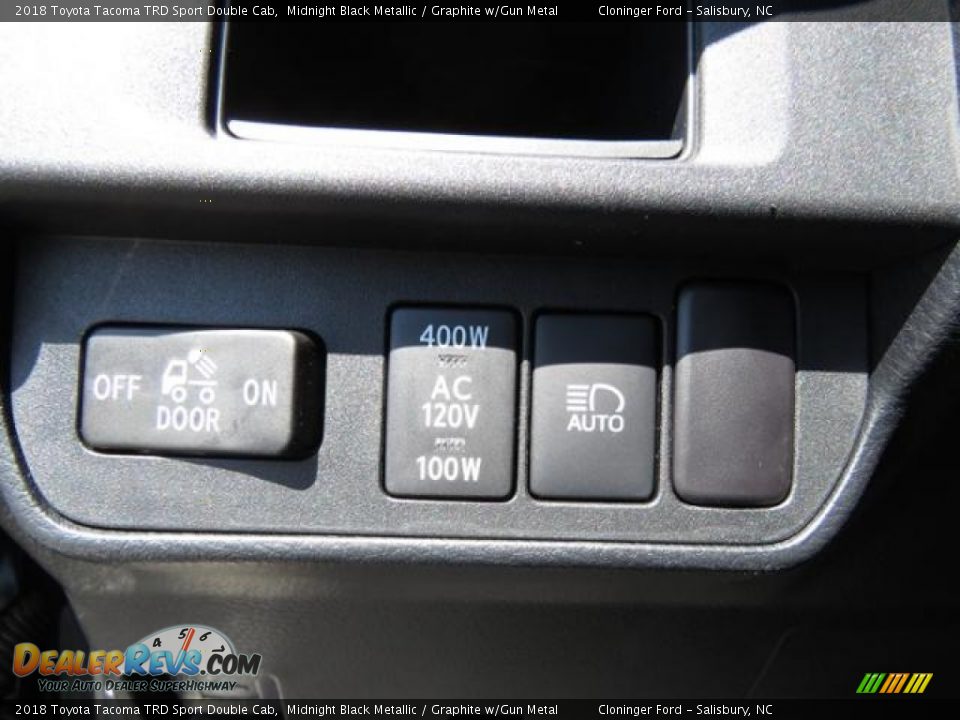 2018 Toyota Tacoma TRD Sport Double Cab Midnight Black Metallic / Graphite w/Gun Metal Photo #22