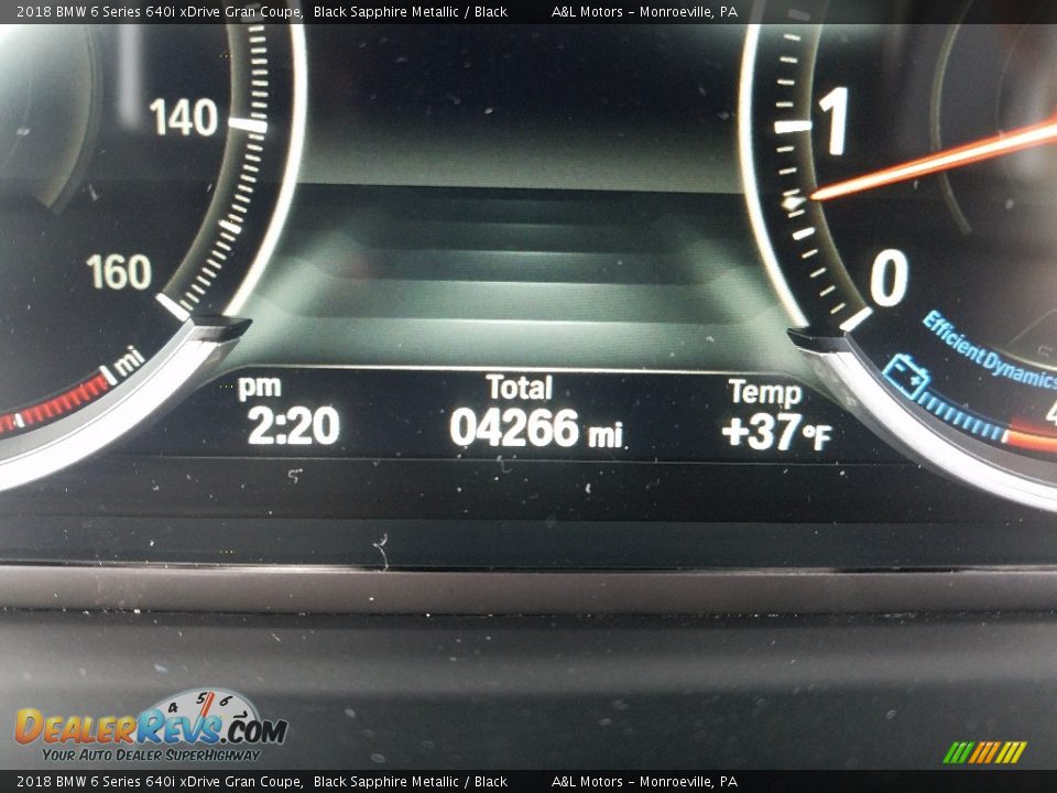 2018 BMW 6 Series 640i xDrive Gran Coupe Black Sapphire Metallic / Black Photo #12