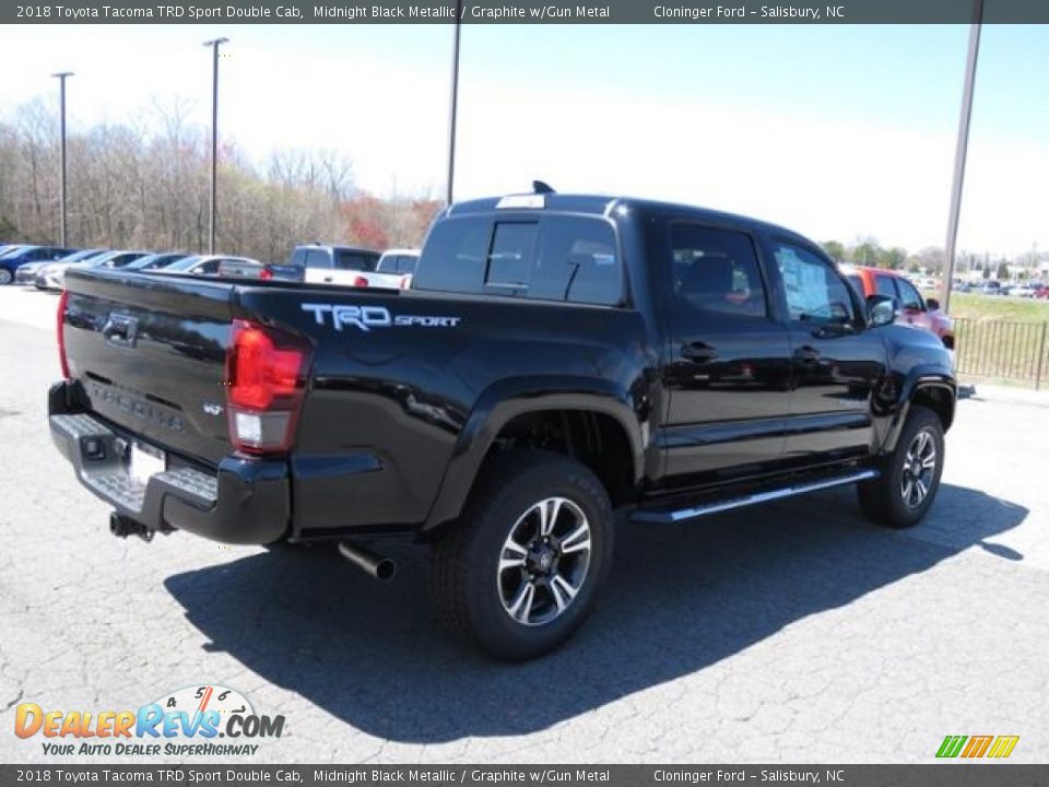 2018 Toyota Tacoma TRD Sport Double Cab Midnight Black Metallic / Graphite w/Gun Metal Photo #24