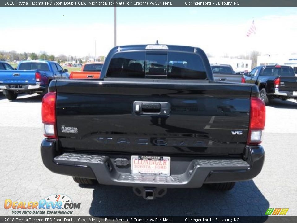 2018 Toyota Tacoma TRD Sport Double Cab Midnight Black Metallic / Graphite w/Gun Metal Photo #25
