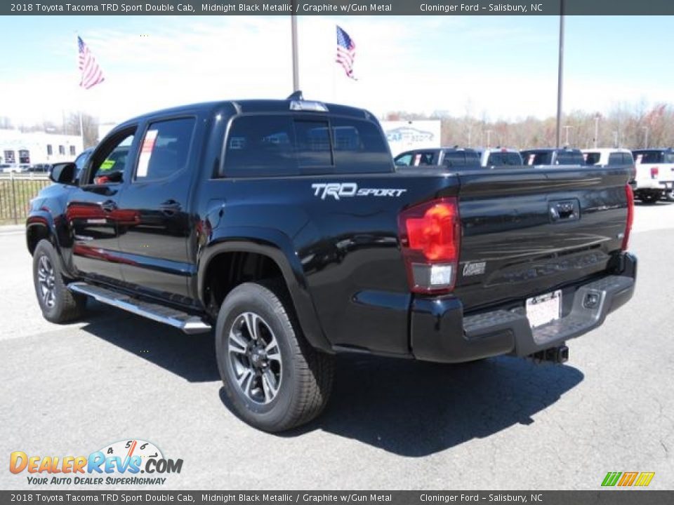 2018 Toyota Tacoma TRD Sport Double Cab Midnight Black Metallic / Graphite w/Gun Metal Photo #26