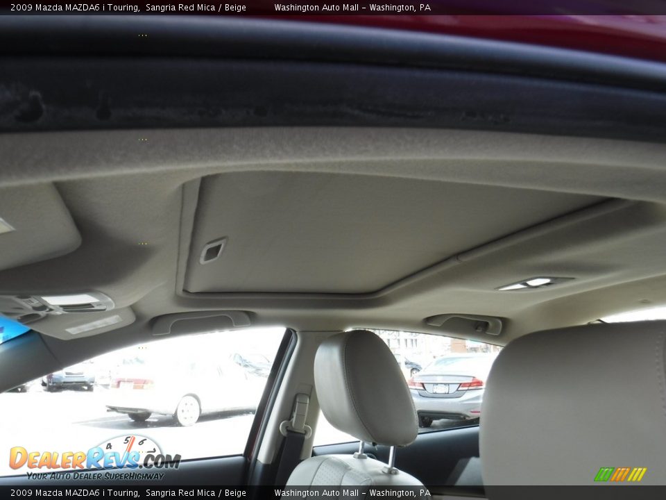 2009 Mazda MAZDA6 i Touring Sangria Red Mica / Beige Photo #11