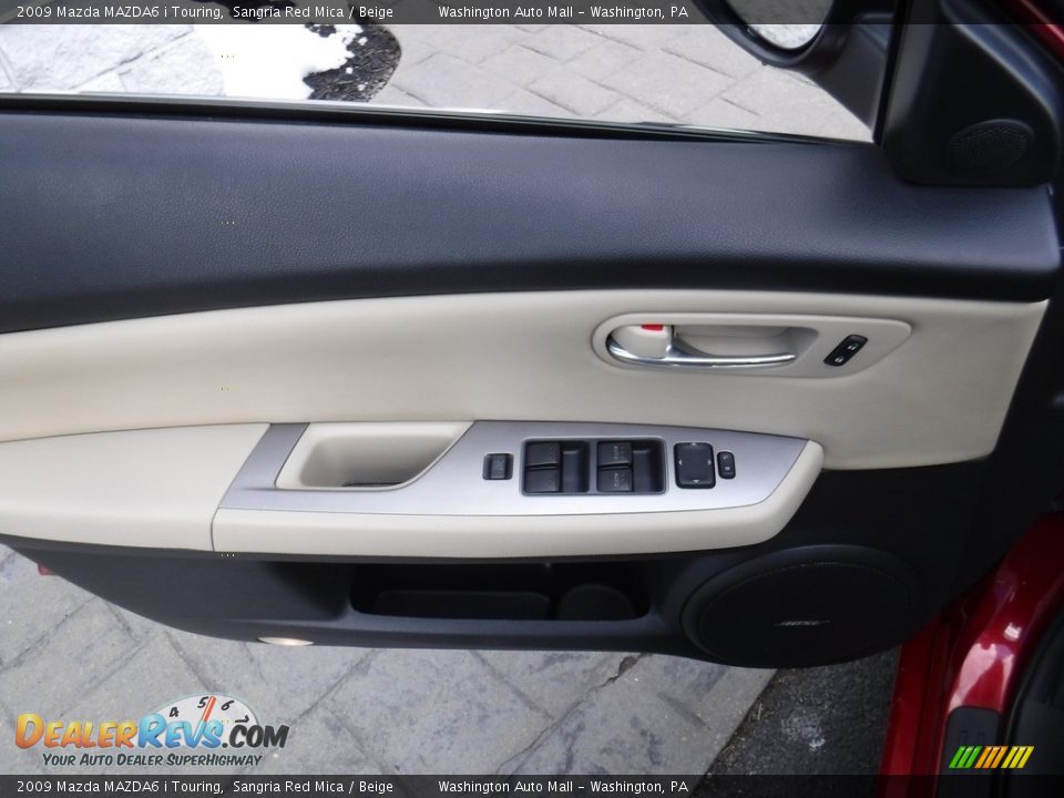 2009 Mazda MAZDA6 i Touring Sangria Red Mica / Beige Photo #13