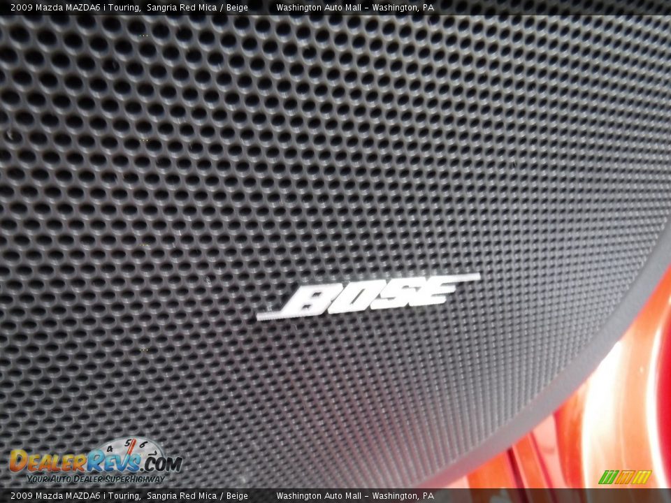 2009 Mazda MAZDA6 i Touring Sangria Red Mica / Beige Photo #14