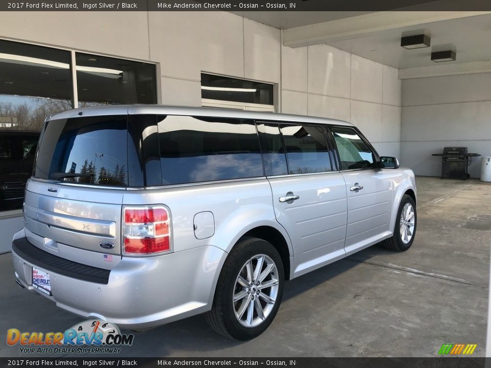 2017 Ford Flex Limited Ingot Silver / Black Photo #3