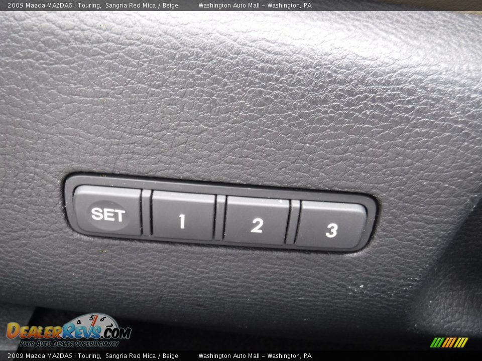 2009 Mazda MAZDA6 i Touring Sangria Red Mica / Beige Photo #16