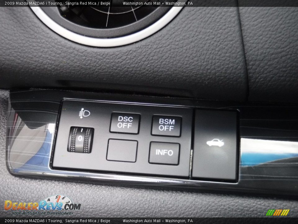 2009 Mazda MAZDA6 i Touring Sangria Red Mica / Beige Photo #18