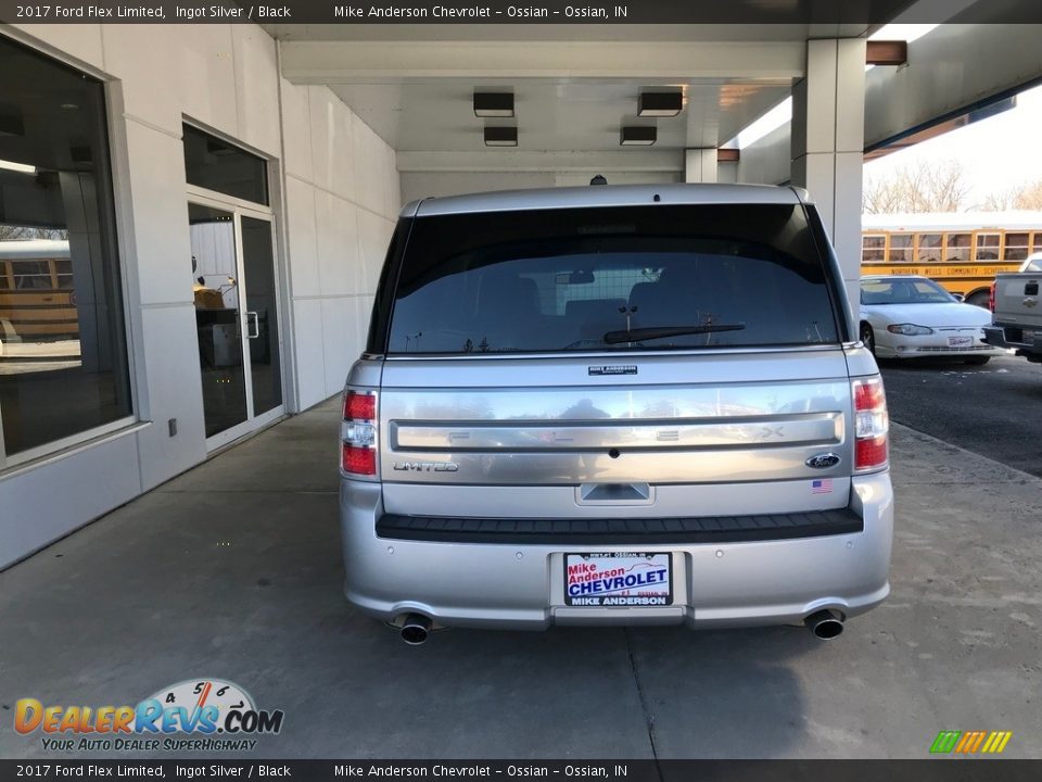 2017 Ford Flex Limited Ingot Silver / Black Photo #7