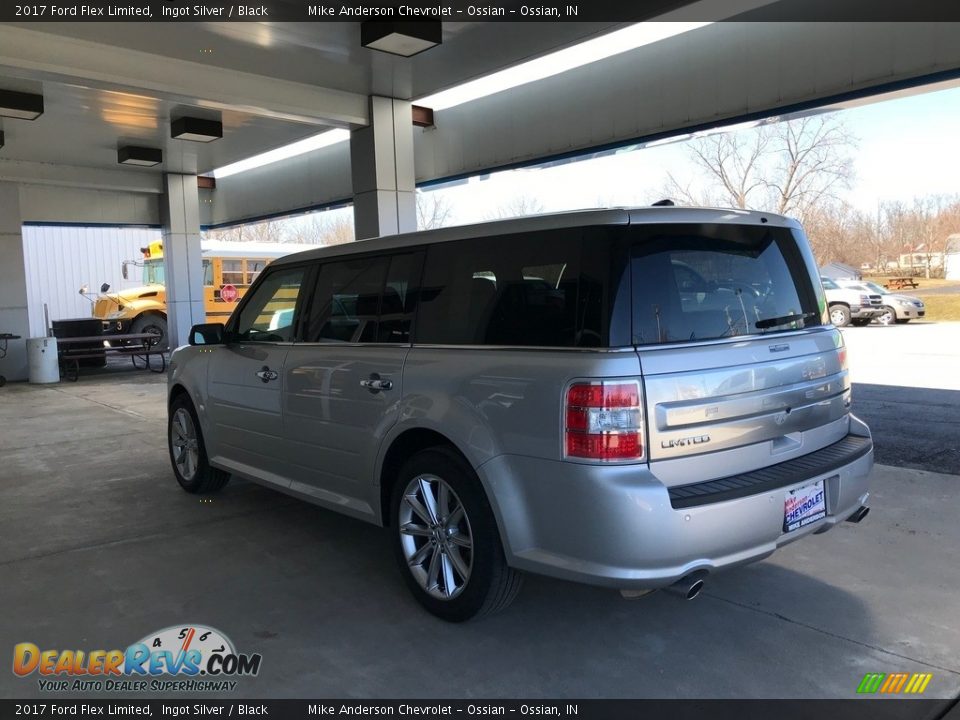 2017 Ford Flex Limited Ingot Silver / Black Photo #8