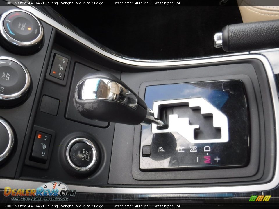 2009 Mazda MAZDA6 i Touring Sangria Red Mica / Beige Photo #21