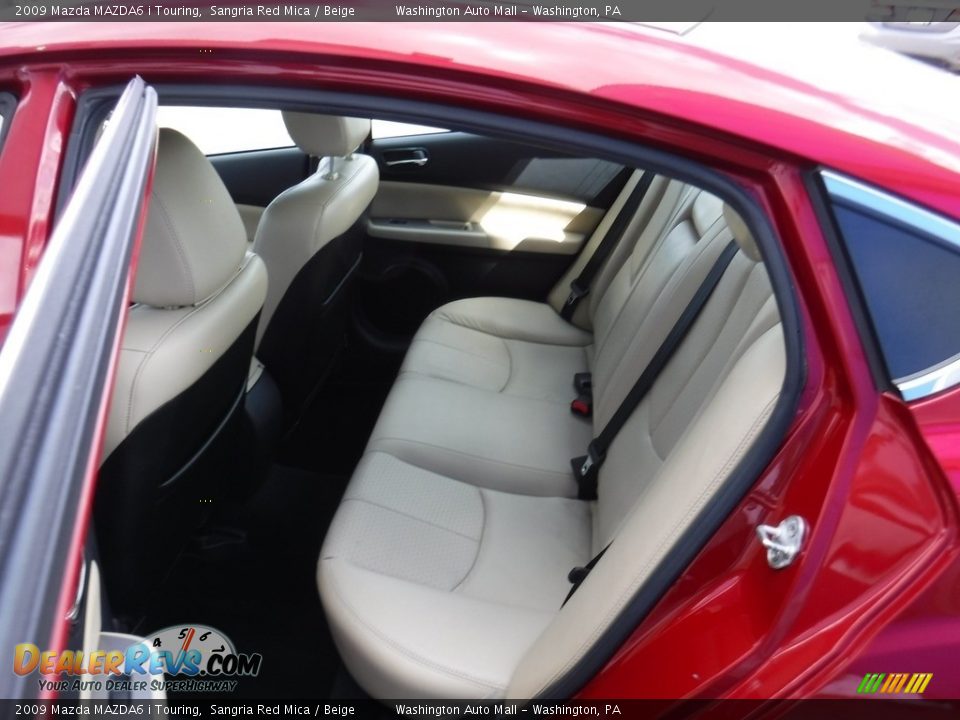 2009 Mazda MAZDA6 i Touring Sangria Red Mica / Beige Photo #24