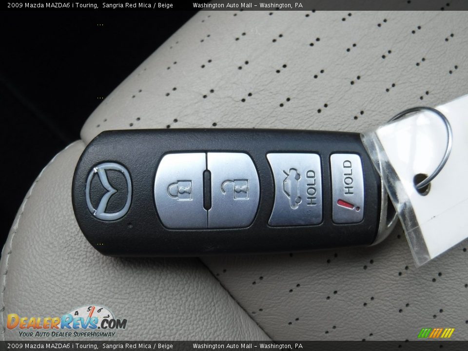 2009 Mazda MAZDA6 i Touring Sangria Red Mica / Beige Photo #25
