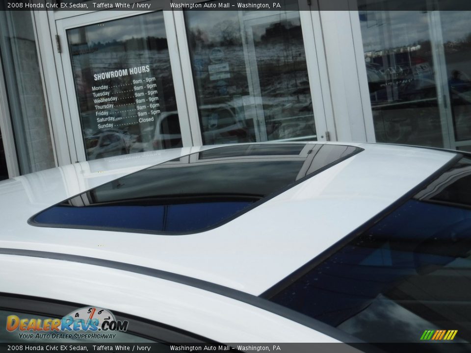 2008 Honda Civic EX Sedan Taffeta White / Ivory Photo #4