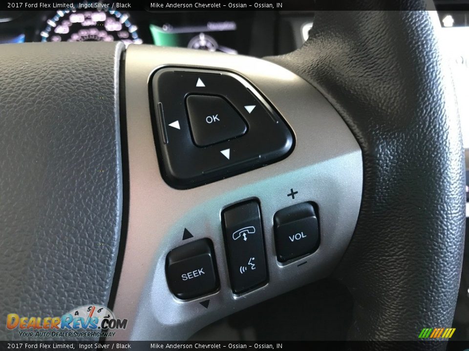 2017 Ford Flex Limited Ingot Silver / Black Photo #23