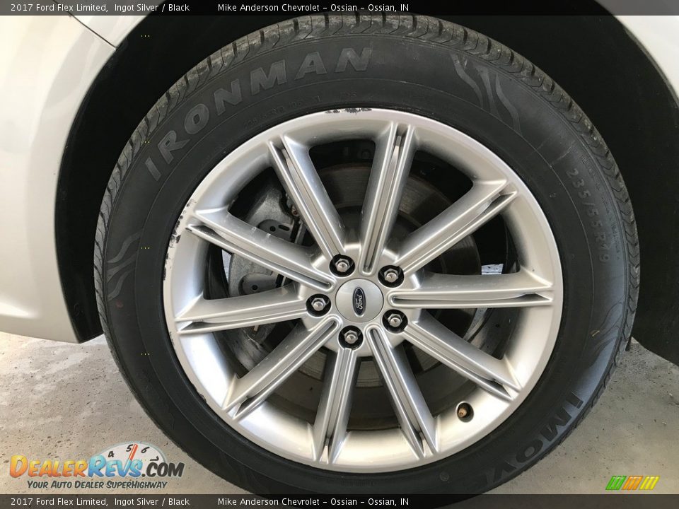 2017 Ford Flex Limited Ingot Silver / Black Photo #28