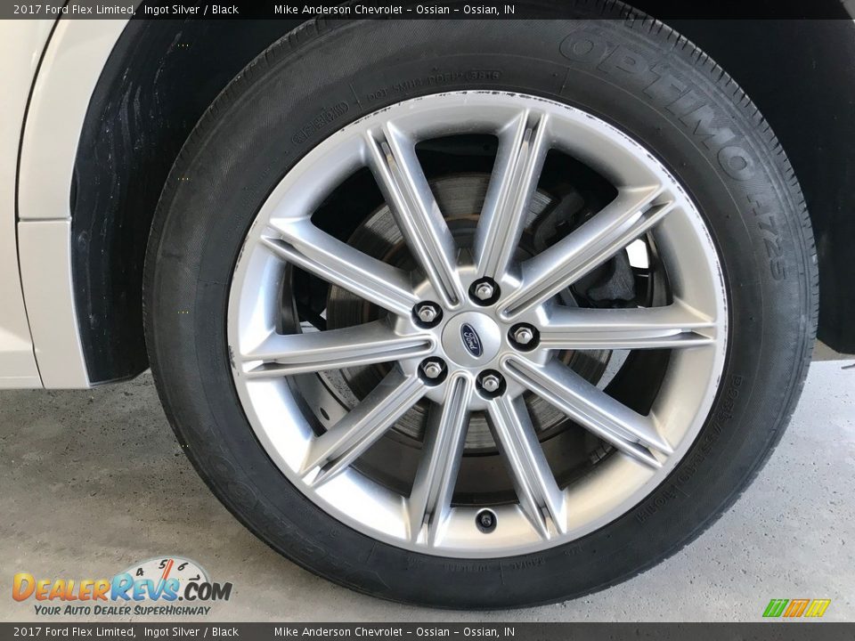 2017 Ford Flex Limited Ingot Silver / Black Photo #29