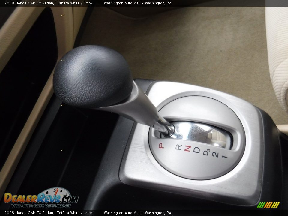 2008 Honda Civic EX Sedan Taffeta White / Ivory Photo #16