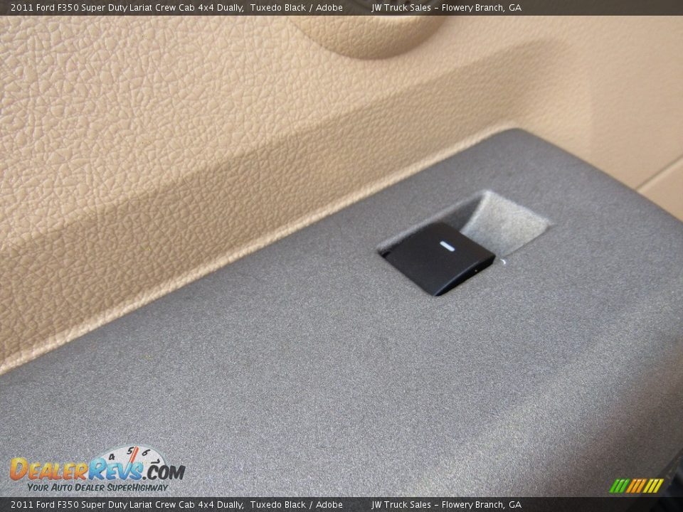 2011 Ford F350 Super Duty Lariat Crew Cab 4x4 Dually Tuxedo Black / Adobe Photo #30