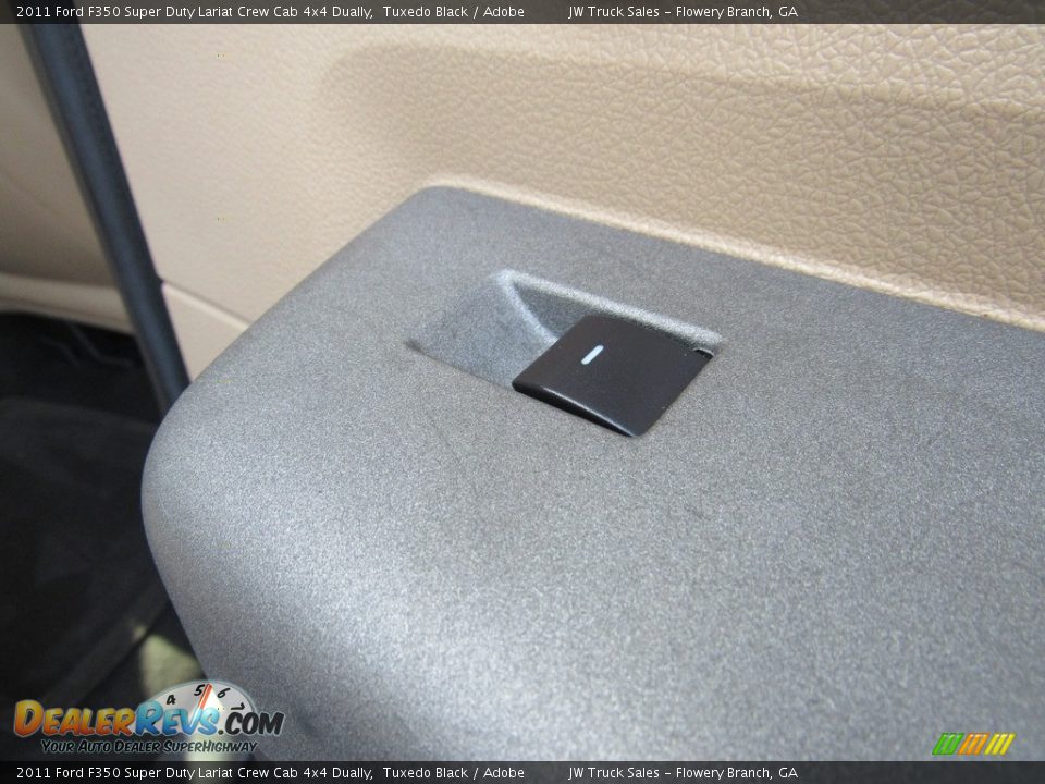 2011 Ford F350 Super Duty Lariat Crew Cab 4x4 Dually Tuxedo Black / Adobe Photo #34