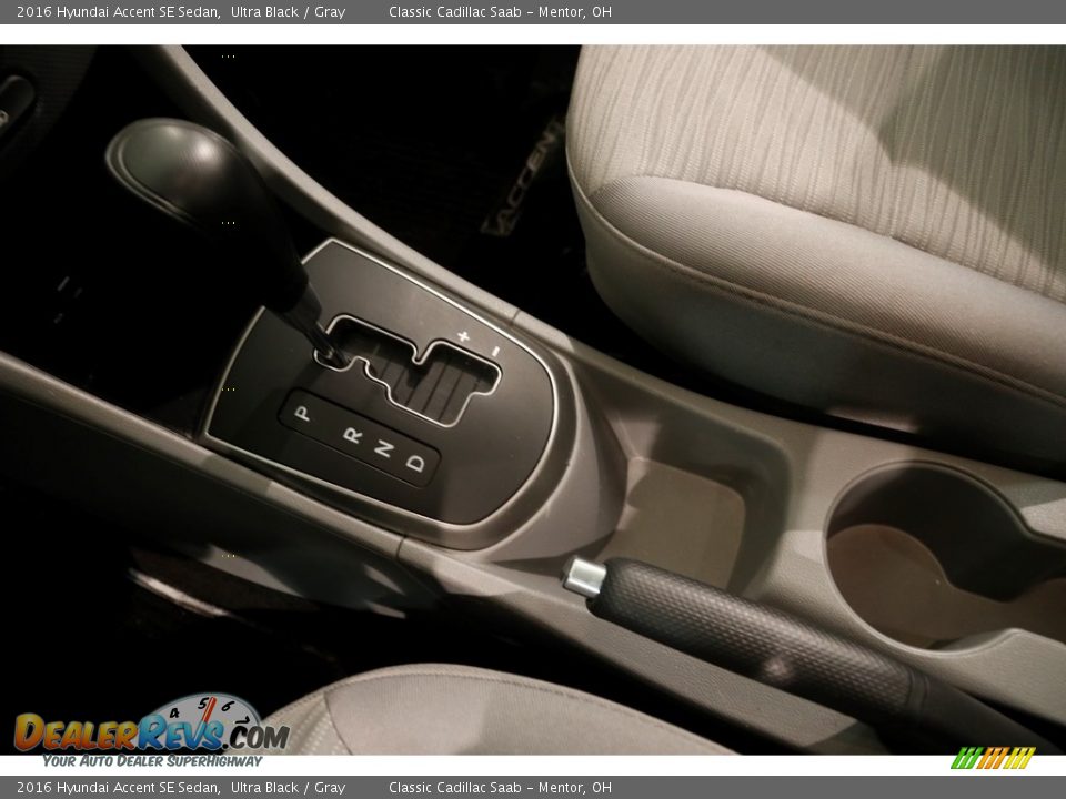 2016 Hyundai Accent SE Sedan Ultra Black / Gray Photo #13