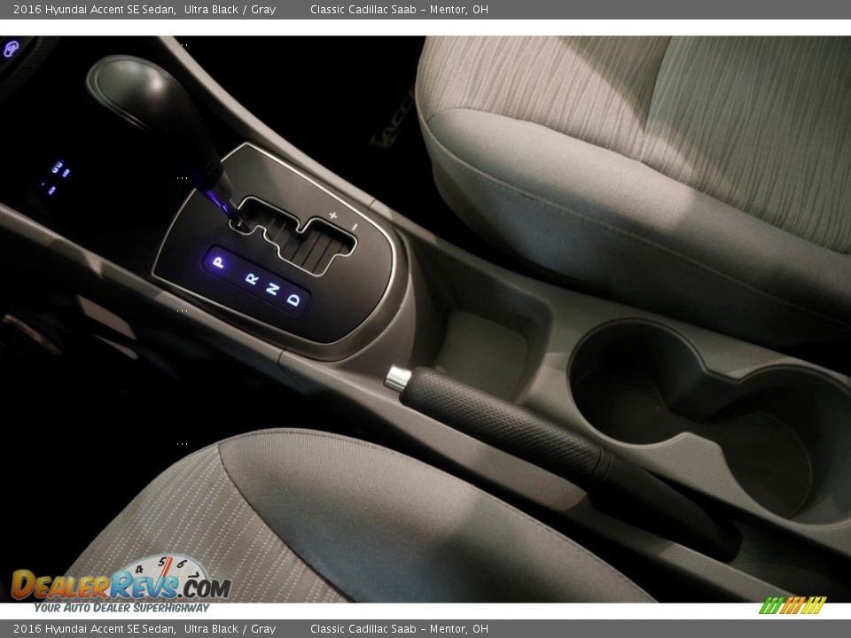2016 Hyundai Accent SE Sedan Ultra Black / Gray Photo #14