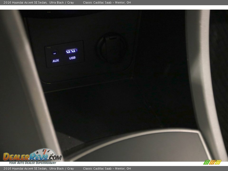2016 Hyundai Accent SE Sedan Ultra Black / Gray Photo #15