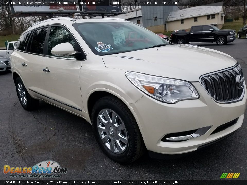 2014 Buick Enclave Premium White Diamond Tricoat / Titanium Photo #9