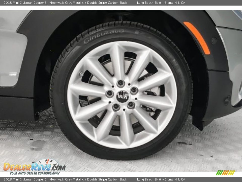 2018 Mini Clubman Cooper S Moonwalk Grey Metallic / Double Stripe Carbon Black Photo #8