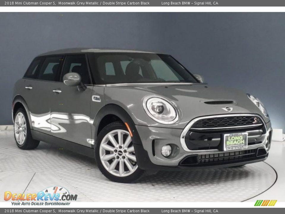 2018 Mini Clubman Cooper S Moonwalk Grey Metallic / Double Stripe Carbon Black Photo #12