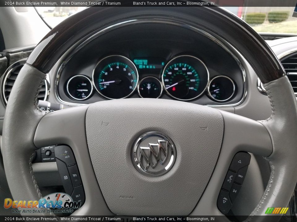 2014 Buick Enclave Premium White Diamond Tricoat / Titanium Photo #20