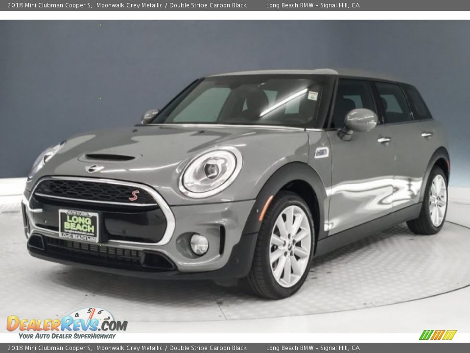 2018 Mini Clubman Cooper S Moonwalk Grey Metallic / Double Stripe Carbon Black Photo #13