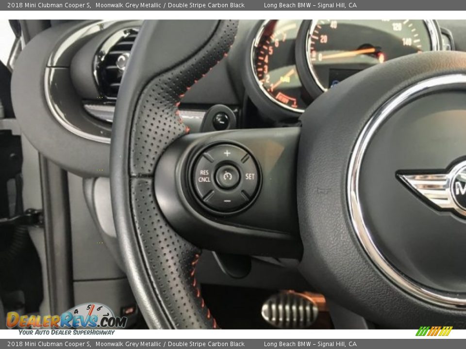 2018 Mini Clubman Cooper S Moonwalk Grey Metallic / Double Stripe Carbon Black Photo #16