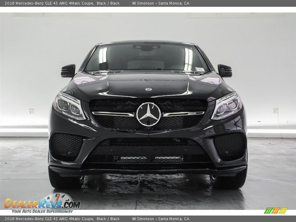 2018 Mercedes-Benz GLE 43 AMG 4Matic Coupe Black / Black Photo #2