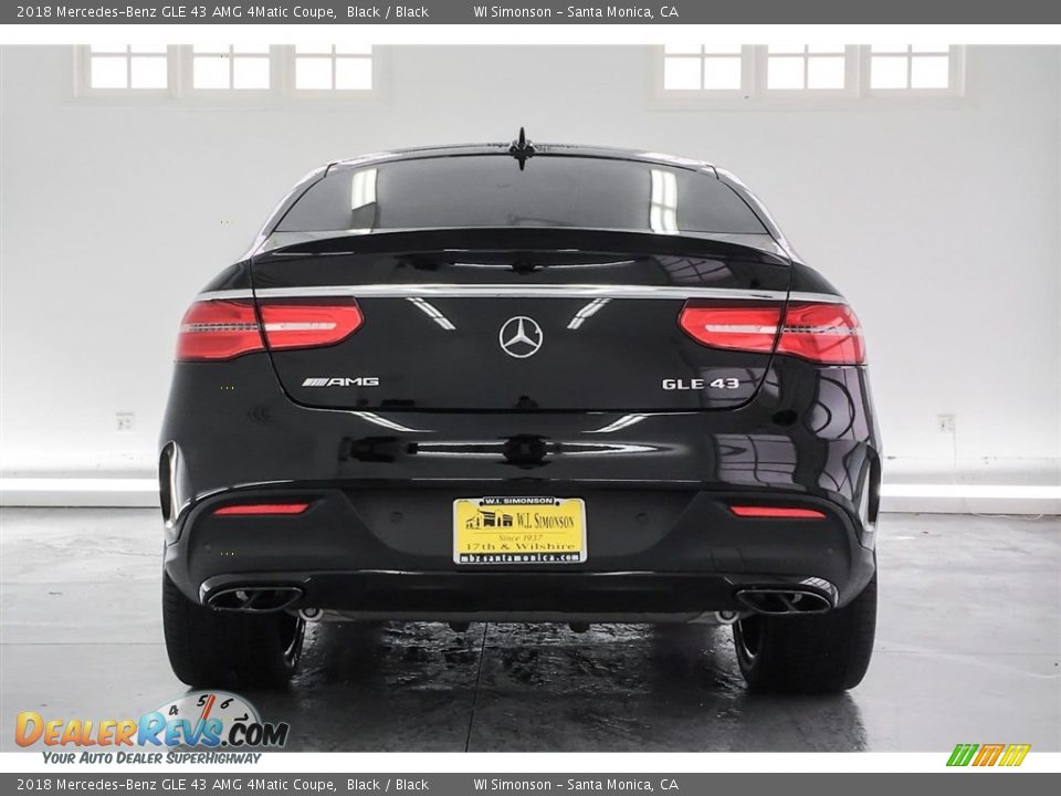 2018 Mercedes-Benz GLE 43 AMG 4Matic Coupe Black / Black Photo #3