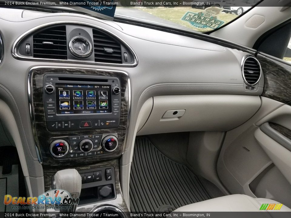 2014 Buick Enclave Premium White Diamond Tricoat / Titanium Photo #25