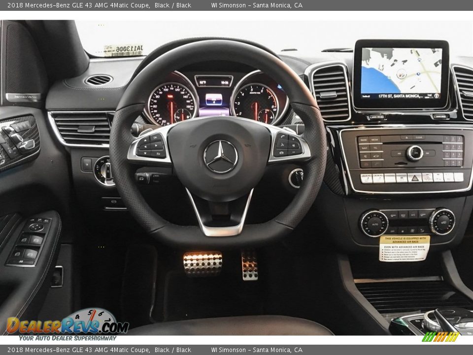 2018 Mercedes-Benz GLE 43 AMG 4Matic Coupe Black / Black Photo #4